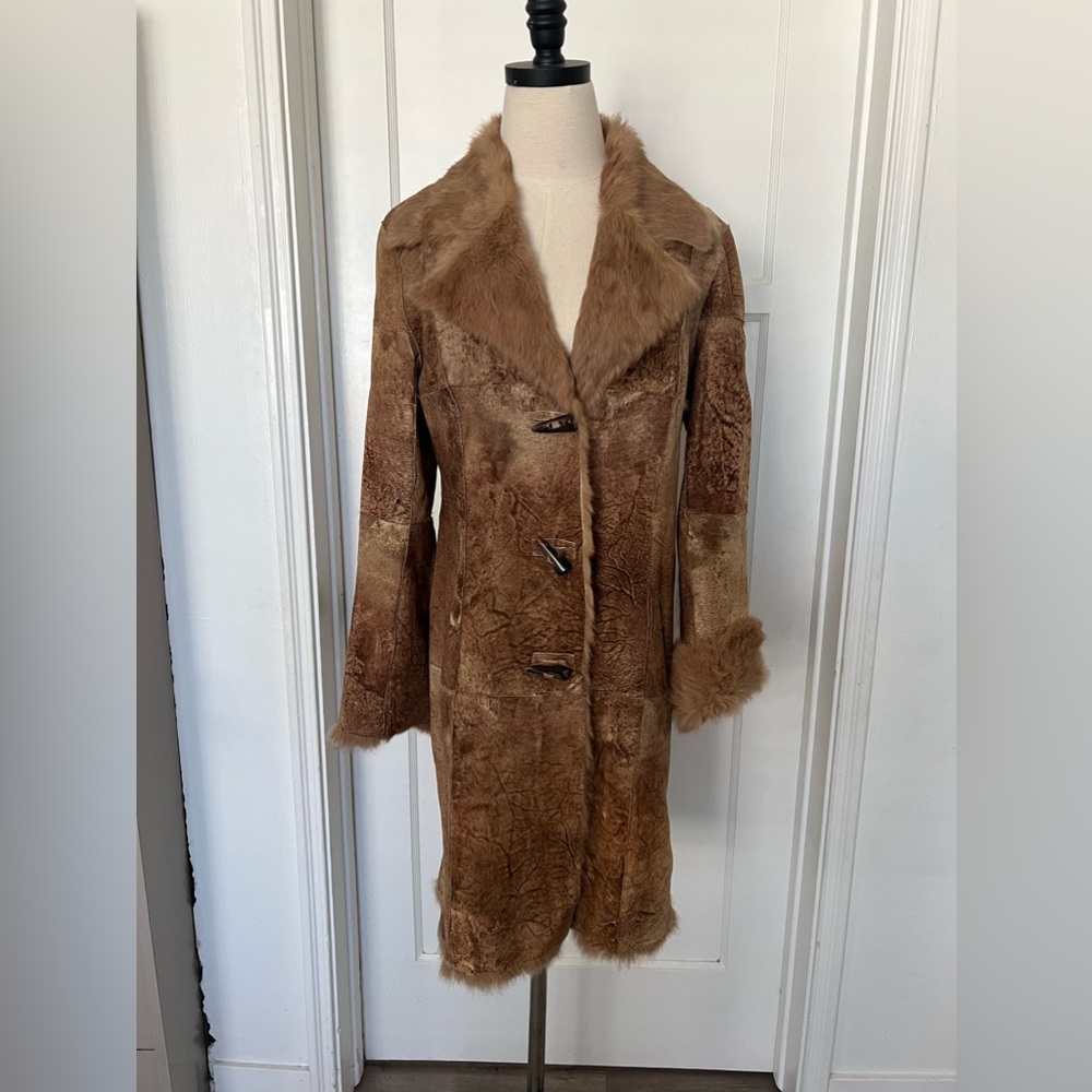 STUNNING VINTAGE GENUINE RABBIT FUR COAT!!!